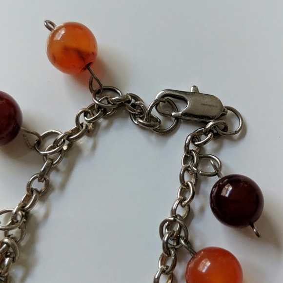Boho Polished Agate Charm Bracelet - Picture 4 of 4